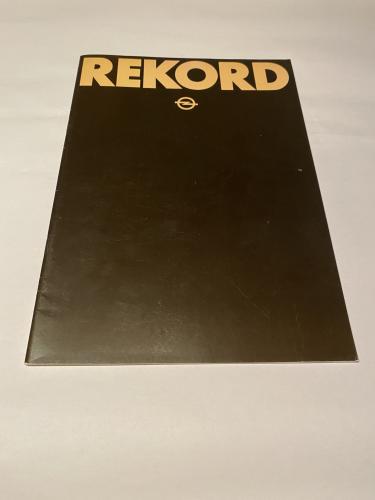 Prospekt Opel Rekord mit Beiblatt